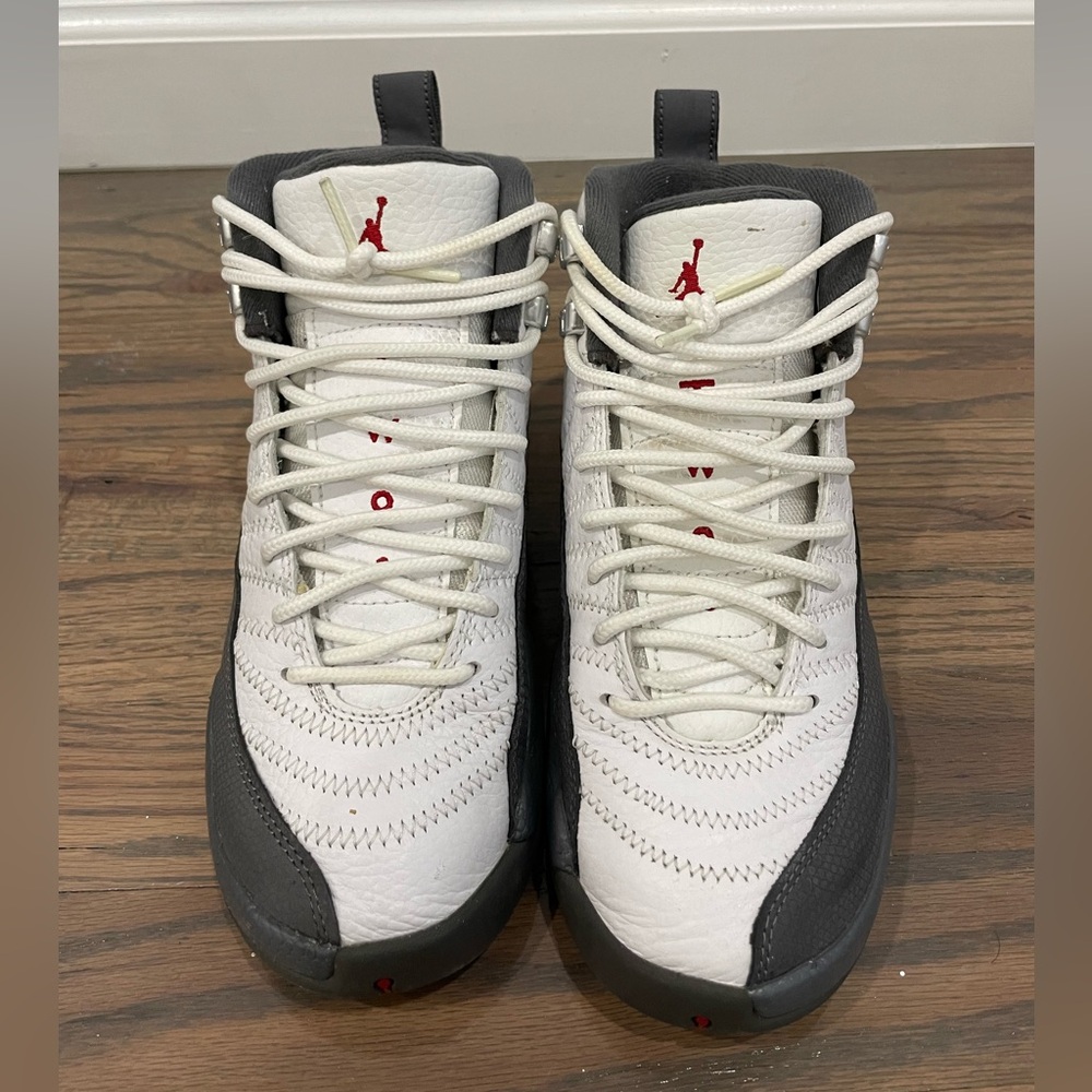 Jordan 12s “White Dark Grey” Sz 4.5Y